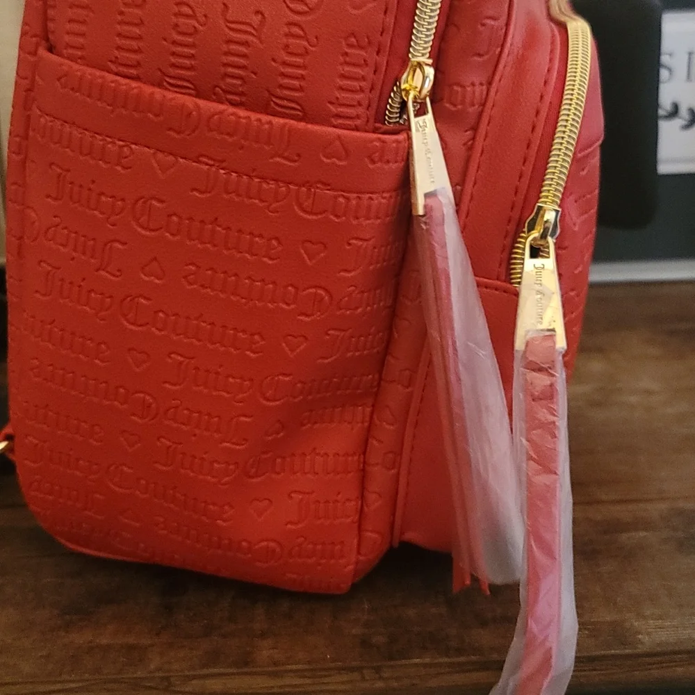 Juicy couture lipstick red deboss backpack - Picture 4 of 10
